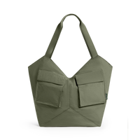 STATE Bags Beverly Tote Crinkled Nylon Olive Front View Click to Zoom