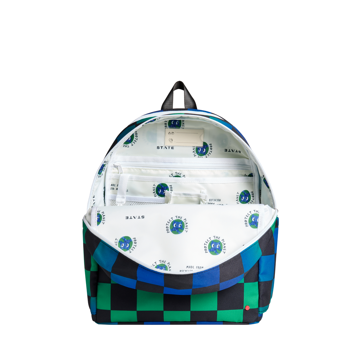 STATE Bags Kane Kids Double Pocket Interior View Click to Zoom