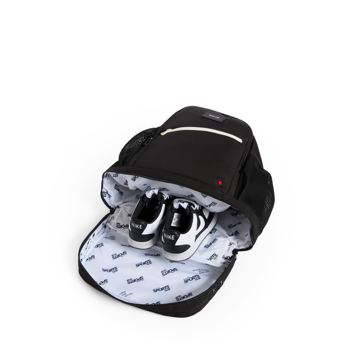STATE Bags Ozzie Ball Bag Black Interior Shoe Pocket View Click to Zoom