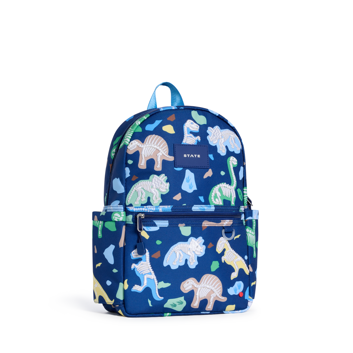 STATE Bags Kane Mini Backpack Dino Fossils Front Side View Click to Zoom