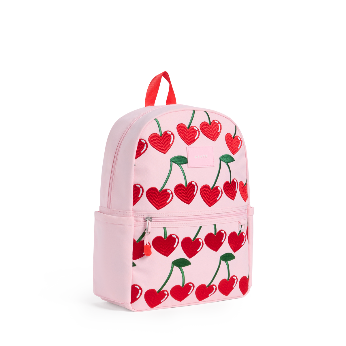 STATE Bags Kane Backpack Cherries Side View Click to Zoom