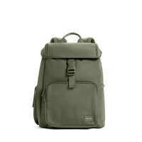 STATE Bags Nevie Backpack Crinkle Nylon Olive Front View Click to Zoom