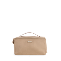 STATE Bags Peri Toiletry Kit Crinkle Nylon Affogato Front View Click to Zoom