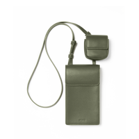 STATE Bags Georgia Phone Sling PU Leather Olive Front View Click to Zoom